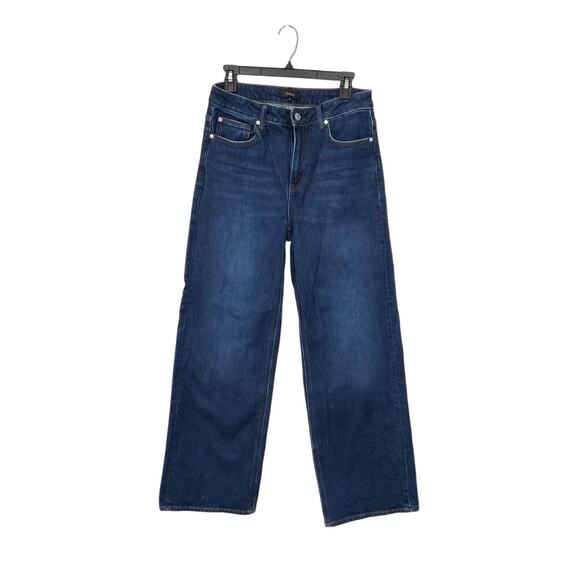 Quince Denim - Bella Stretch Wide-Leg Jeans Stormy Blue 29"/30" Medium Stretch Organic Cotton